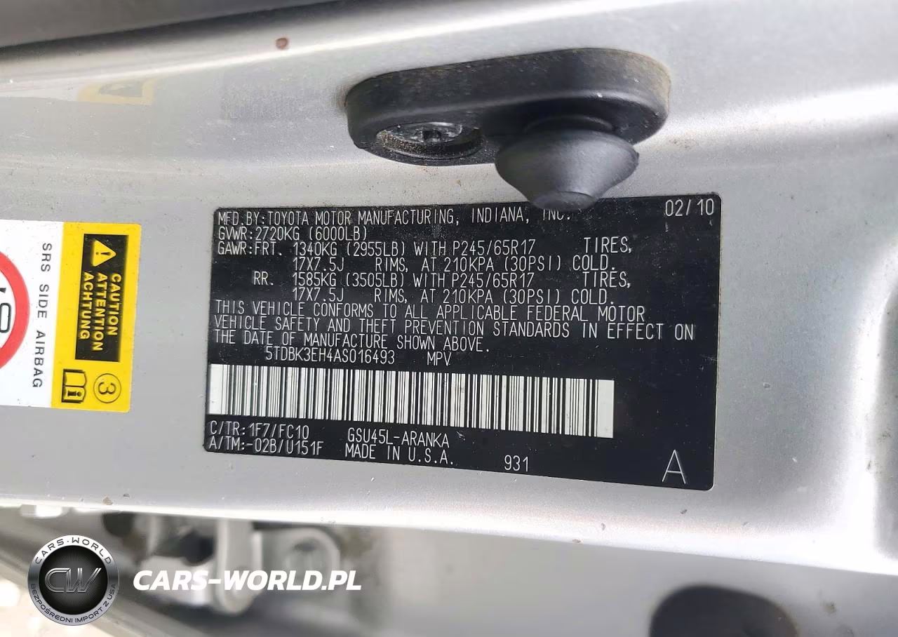 2010 Toyota Highlander Base VIN:5TDBK3EH4AS016493 - 13