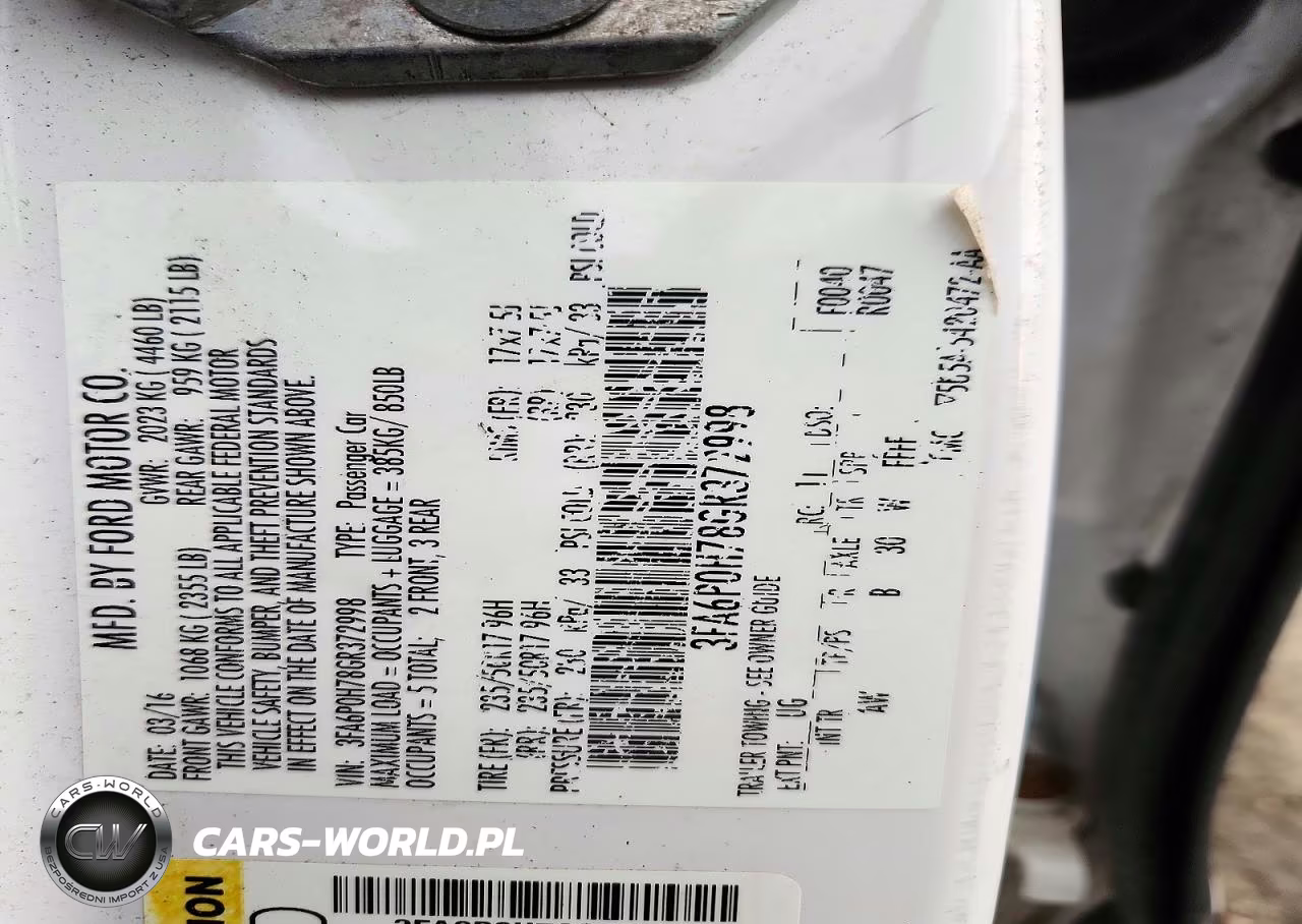 2016 Ford Fusion Se VIN:3FA6P0H78GR372998 - 12
