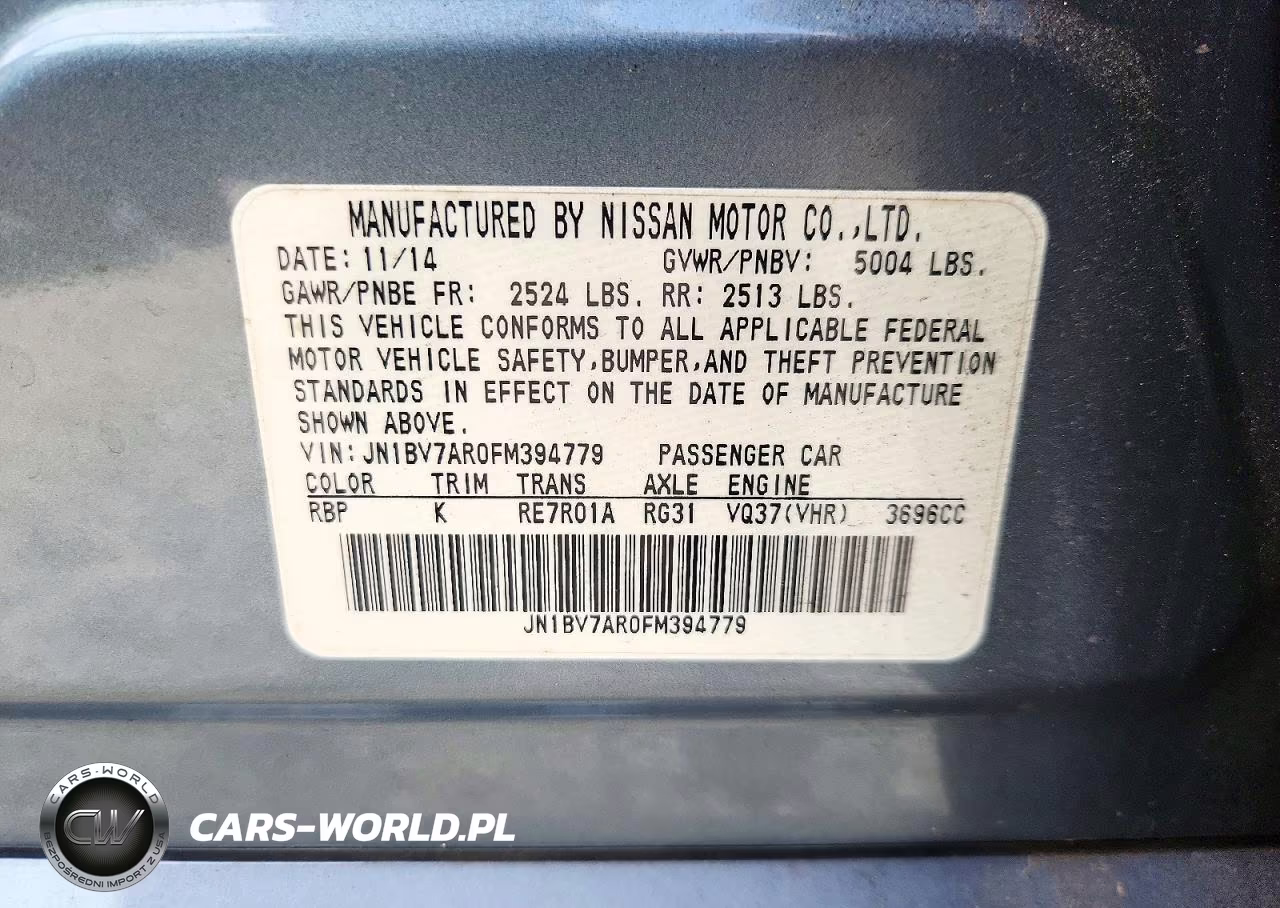 2015 Infiniti Q50 Premium VIN:JN1BV7AR0FM394779 - 12