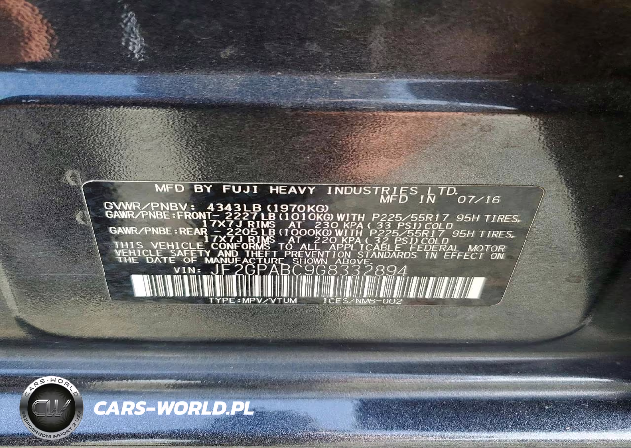 2016 Subaru Crosstrek Premium VIN:JF2GPABC9G8332894 - 13