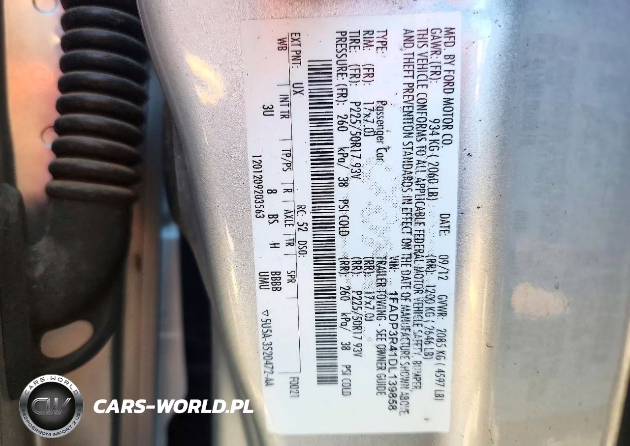 2013 Ford Focus Bev VIN:1FADP3R41DL139858 - 12