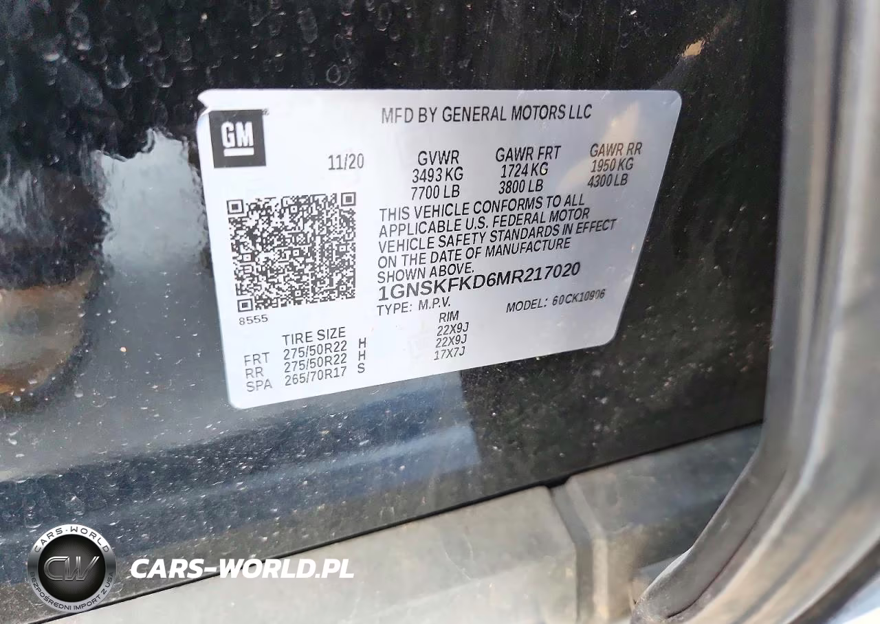 2021 Chevrolet Suburban K1500 Premier VIN:1GNSKFKD6MR217020 - 13