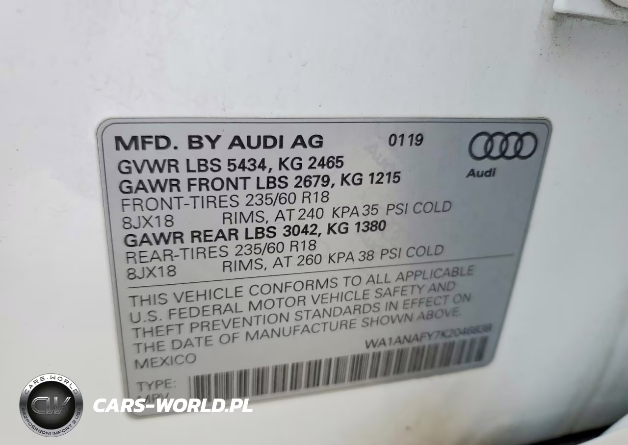 2019 Audi Q5 Premium VIN:WA1ANAFY7K2046838 - 13