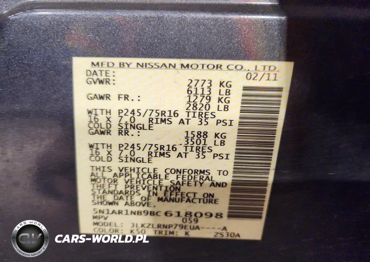 2011 Nissan Pathfinder S VIN:5N1AR1NB9BC618098 - 13