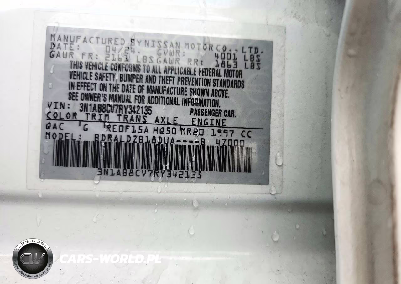2024 Nissan Sentra Sv VIN:3N1AB8CV7RY342135 - 12