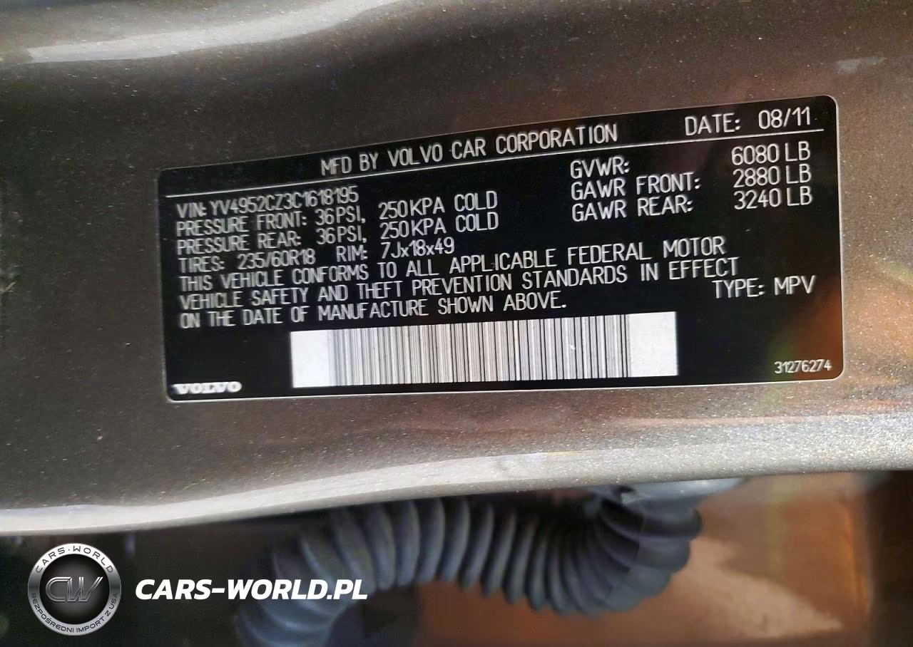 2012 Volvo Xc90 3.2 VIN:YV4952CZ3C1618195 - 13