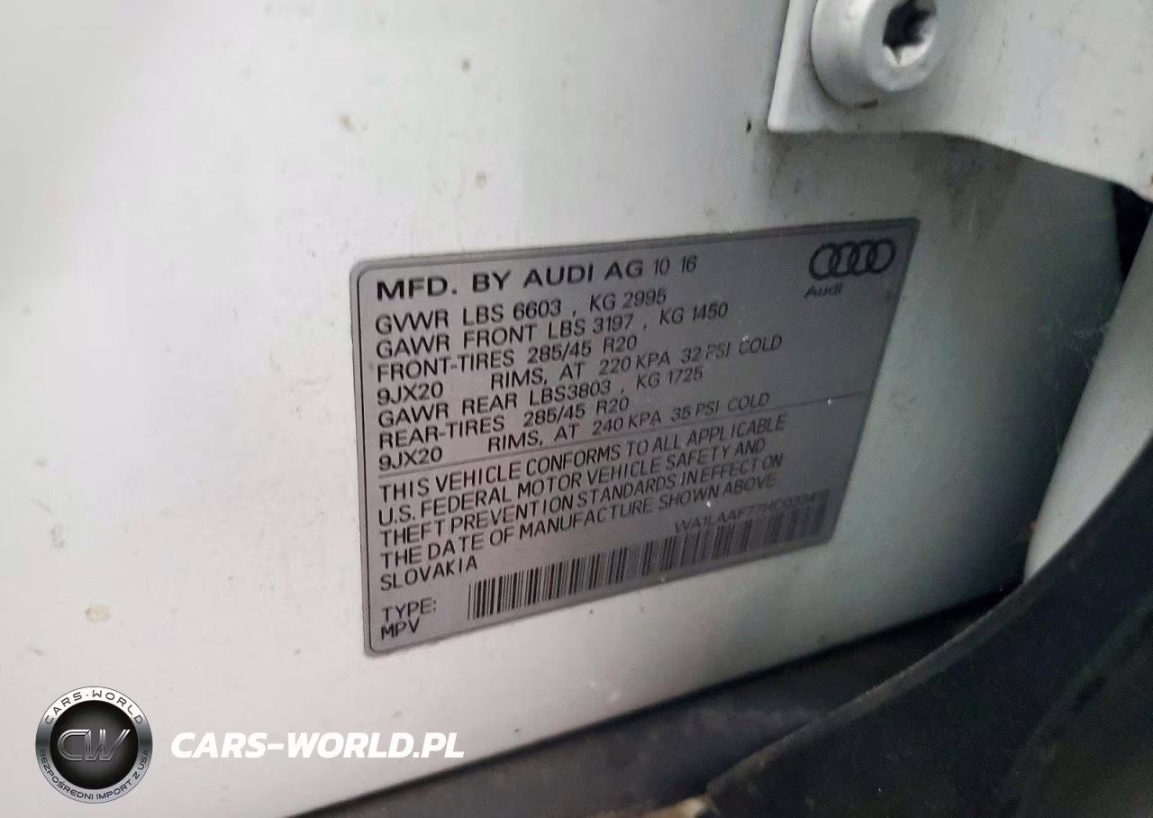 2017 Audi Q7 Premium Plus VIN:WA1LAAF77HD033418 - 13