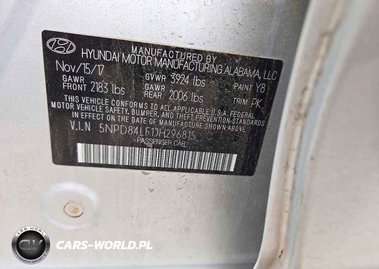 2018 Hyundai Elantra Sel VIN:5NPD84LF1JH296815 - 12