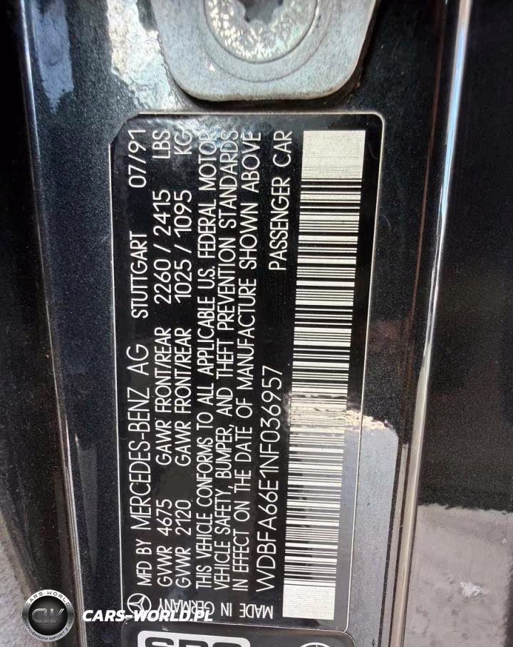 1992 Mercedes-Benz 500 Sl VIN:WDBFA66E1NF036957 - 10
