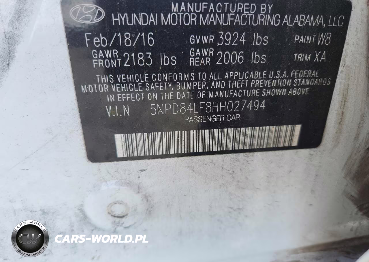 2017 Hyundai Elantra Se VIN:5NPD84LF8HH027494 - 12