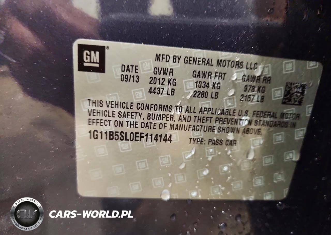 2014 Chevrolet Malibu Ls VIN:1G11B5SL0EF114144 - 13