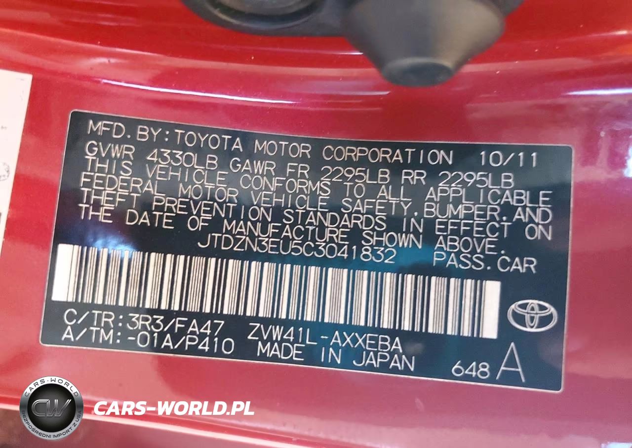 2012 Toyota Prius V Two VIN:JTDZN3EU5C3041832 - 14