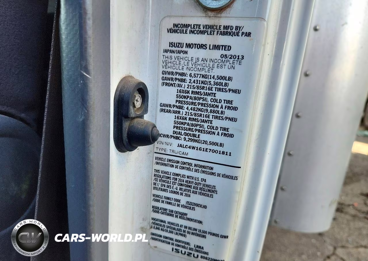 2014 Isuzu Npr Hd Box Truck VIN:JALC4W161E7001811 - 13