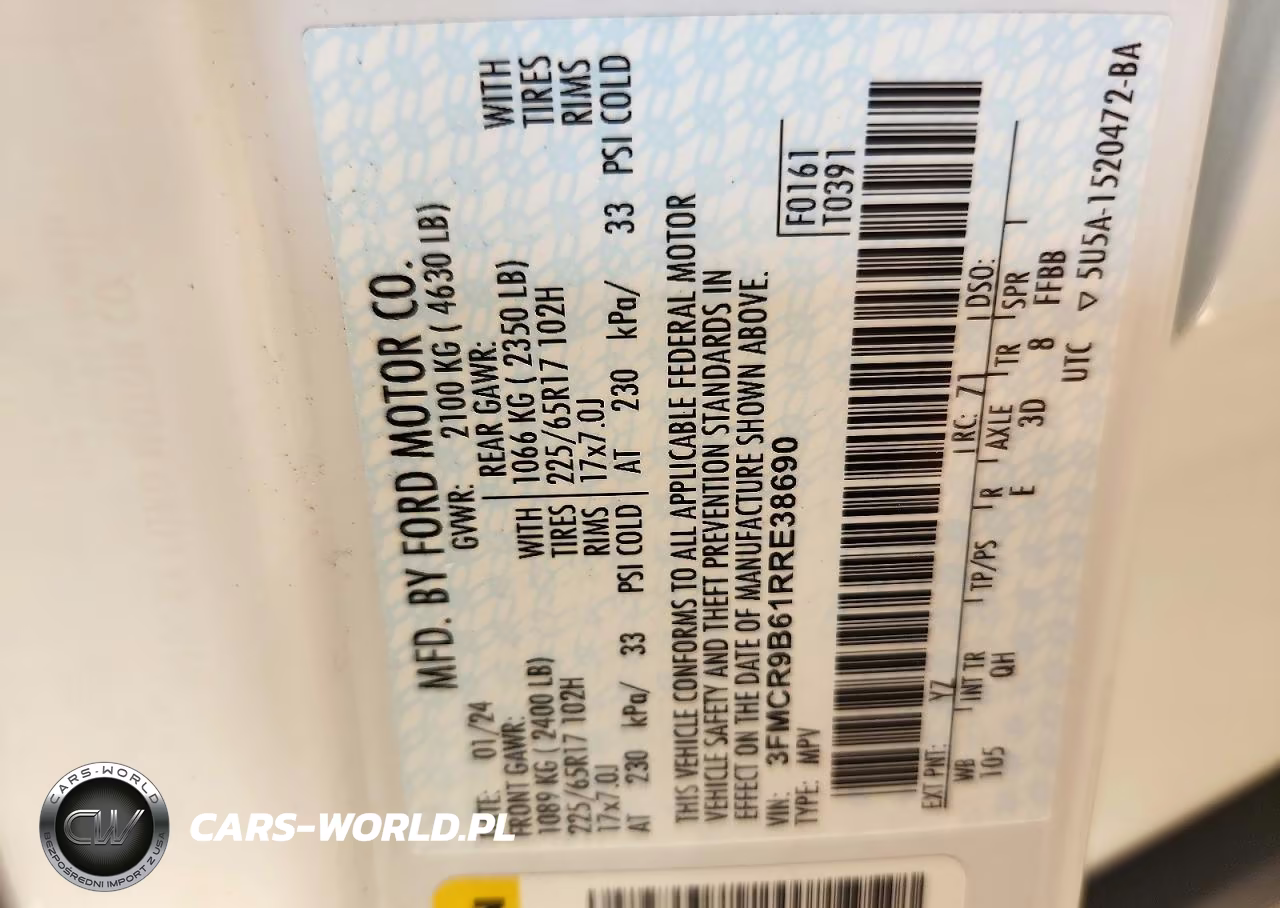 2024 Ford Bronco Sport Big Bend VIN:3FMCR9B61RRE38690 - 12