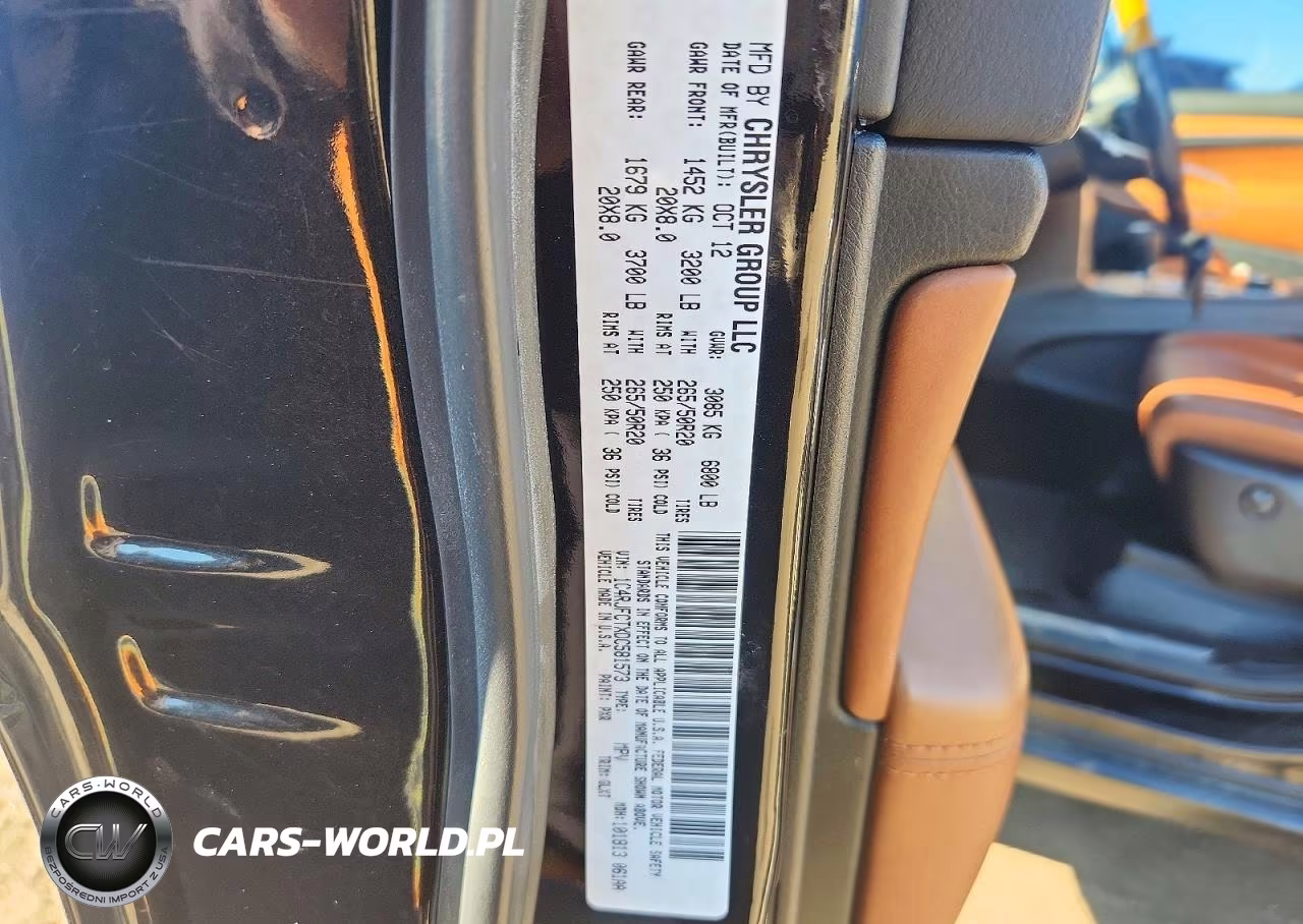 2013 Jeep Grand Cherokee Overland VIN:1C4RJFCTXDC581573 - 12