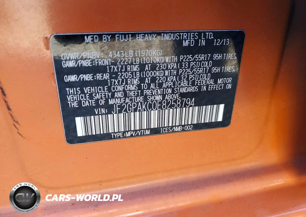 2014 Subaru Xv Crosstrek 2.0 Limited VIN:JF2GPAKC0E8258794 - 14
