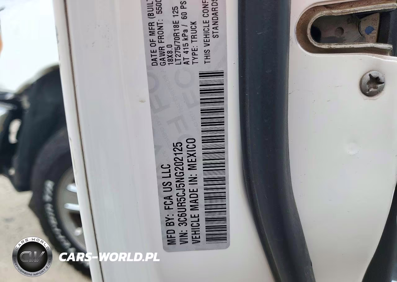 2022 Ram 2500 Tradesman VIN:3C6UR5CJ5NG202125 - 12