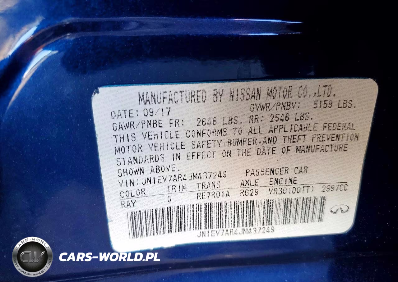 2018 Infiniti Q50 3.0T Sport VIN:JN1EV7AR4JM437249 - 12