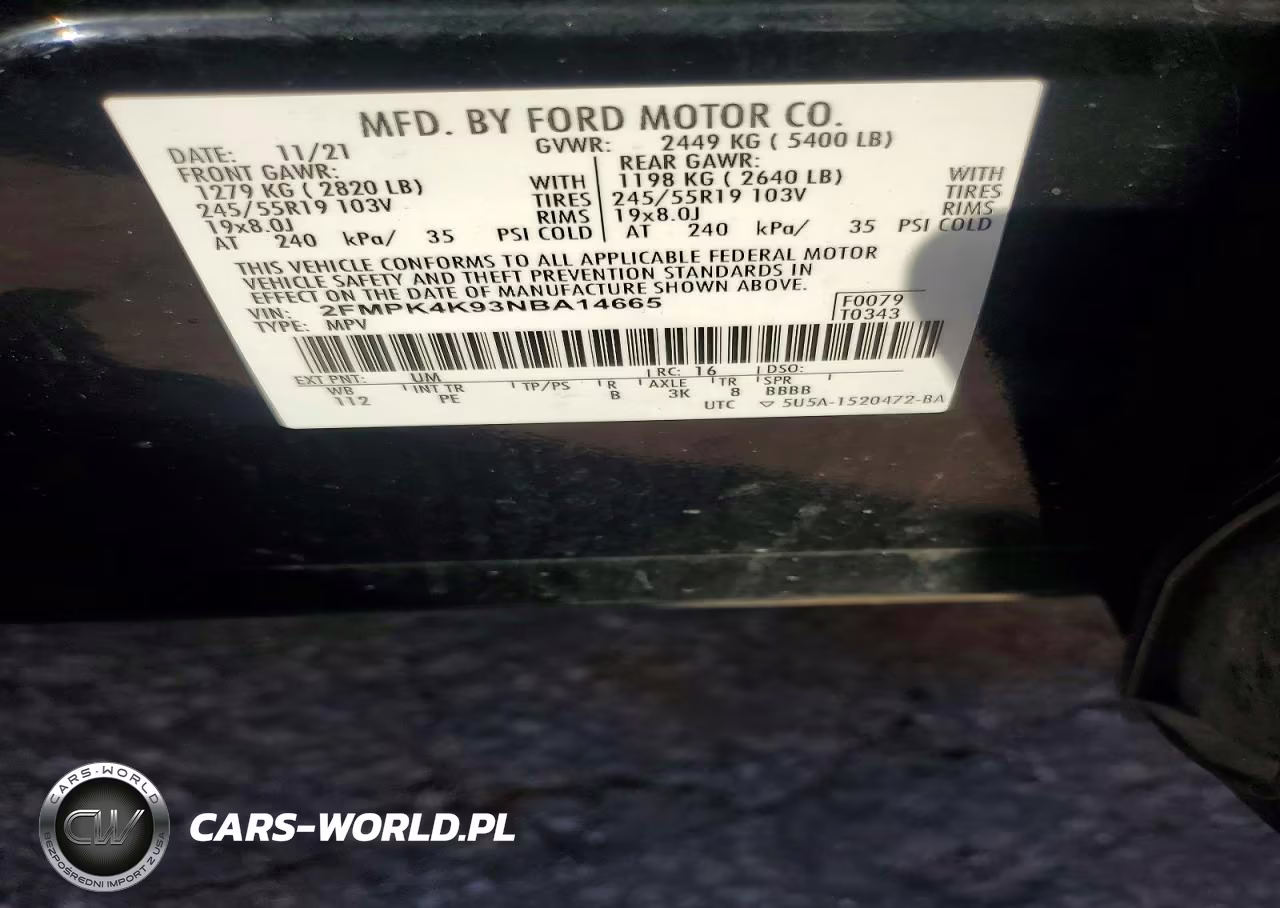 2022 Ford Edge Titanium VIN:2FMPK4K93NBA14665 - 12