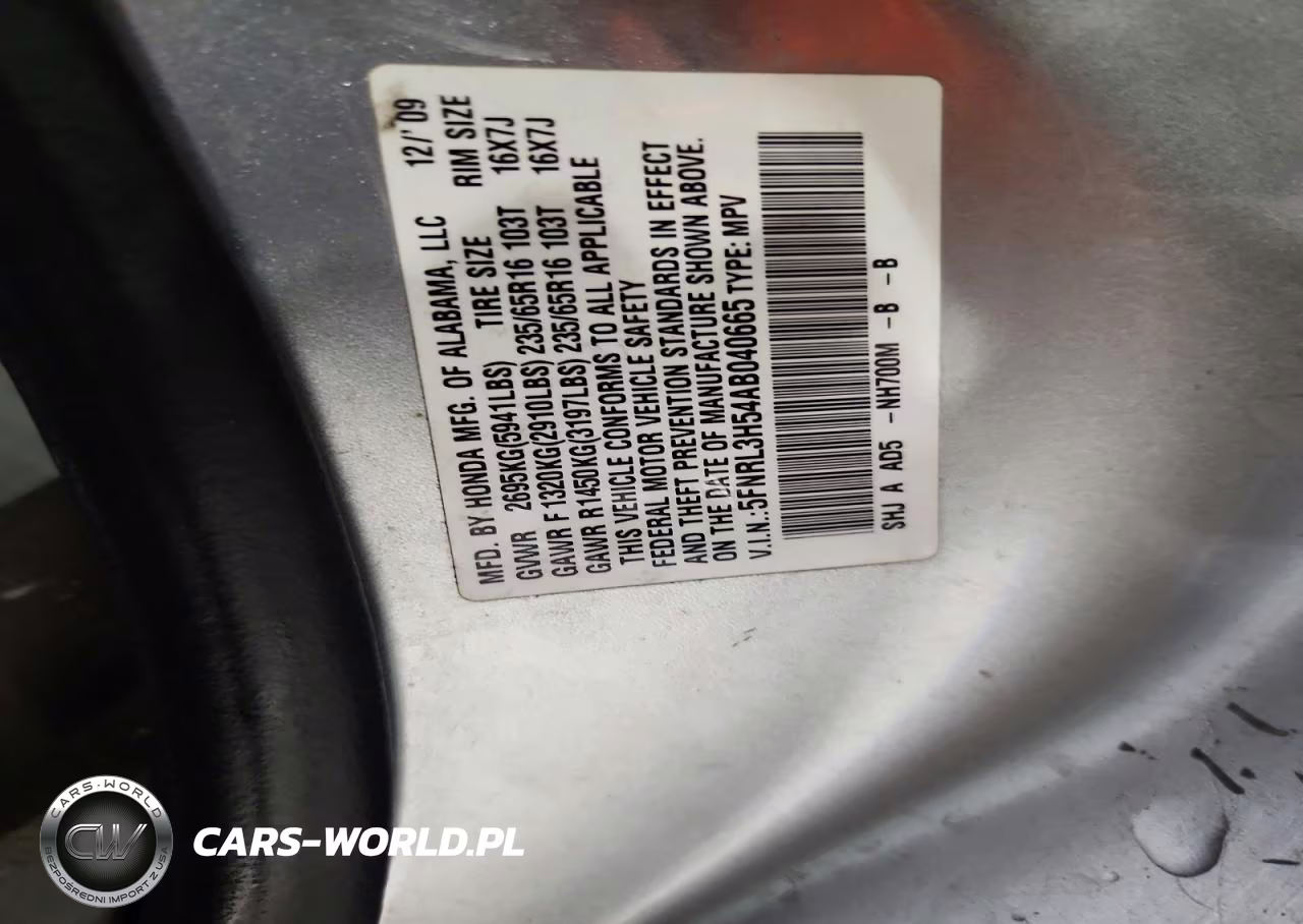 2010 Honda Odyssey Ex VIN:5FNRL3H54AB040665 - 13