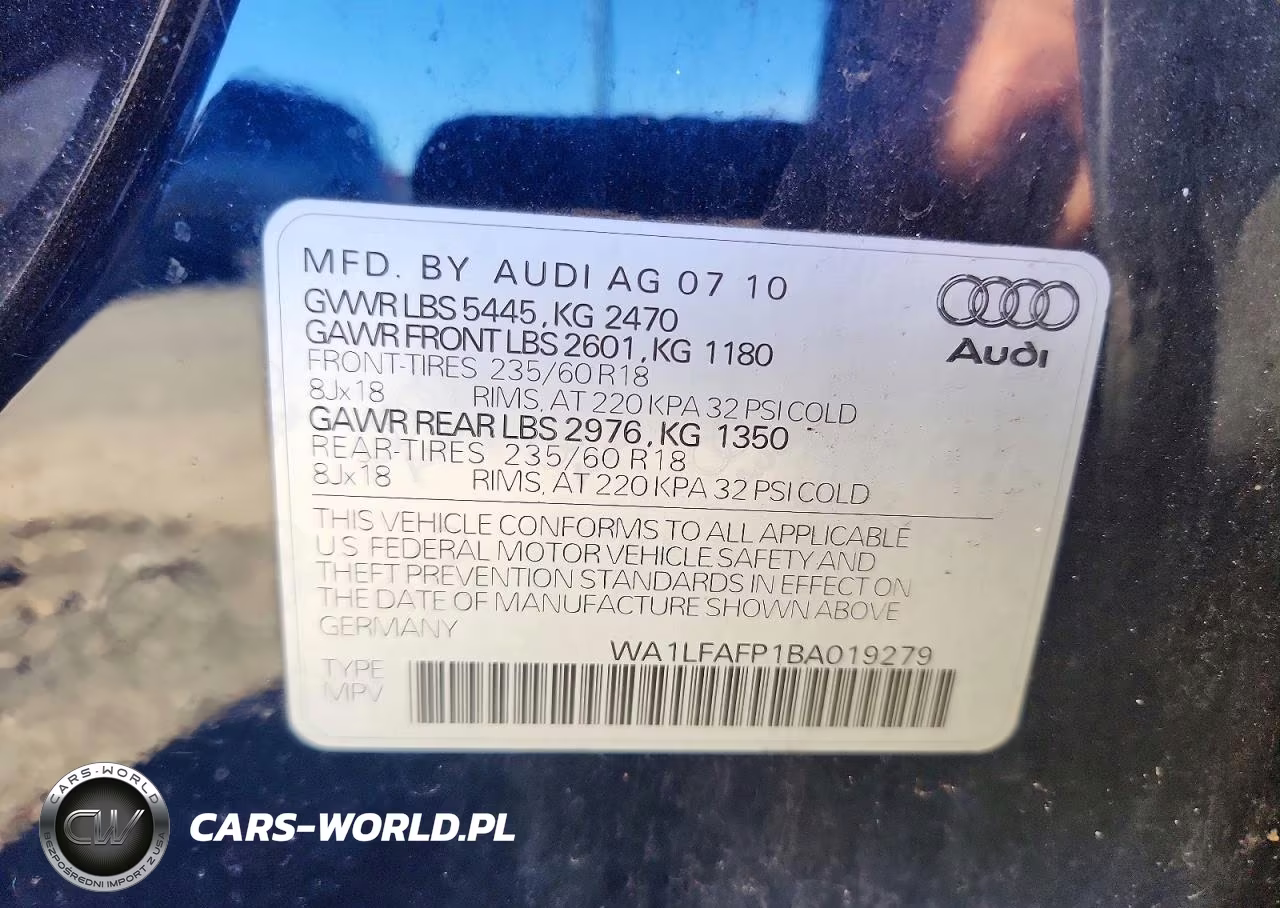 2011 Audi Q5 Premium Plus VIN:WA1LFAFP1BA019279 - 14
