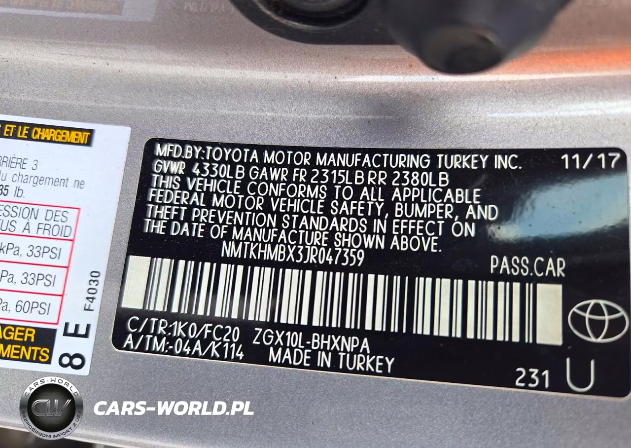 2018 Toyota C-Hr Xle Premium VIN:NMTKHMBX3JR047359 - 12