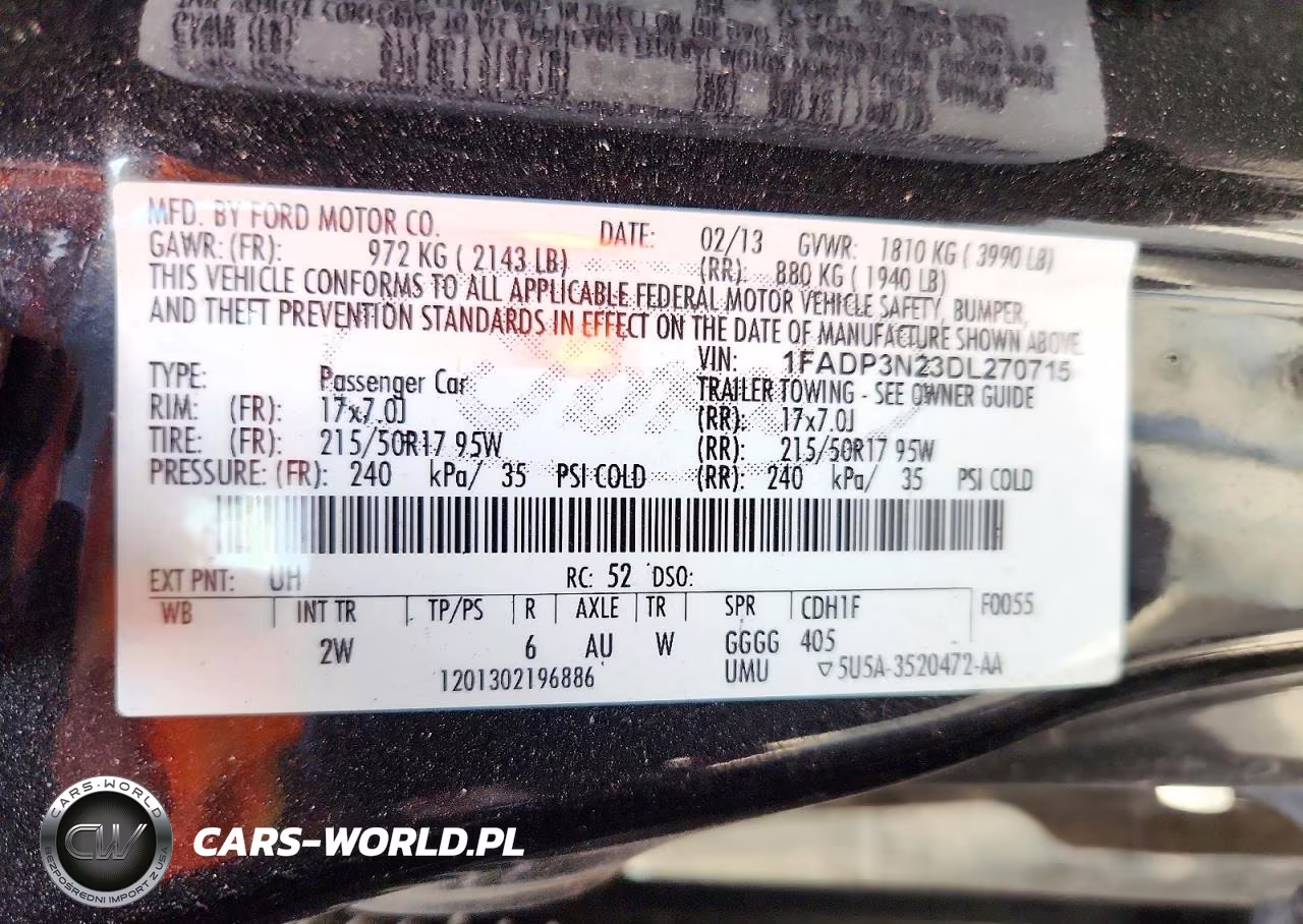 2013 Ford Focus Titanium VIN:1FADP3N23DL270715 - 12
