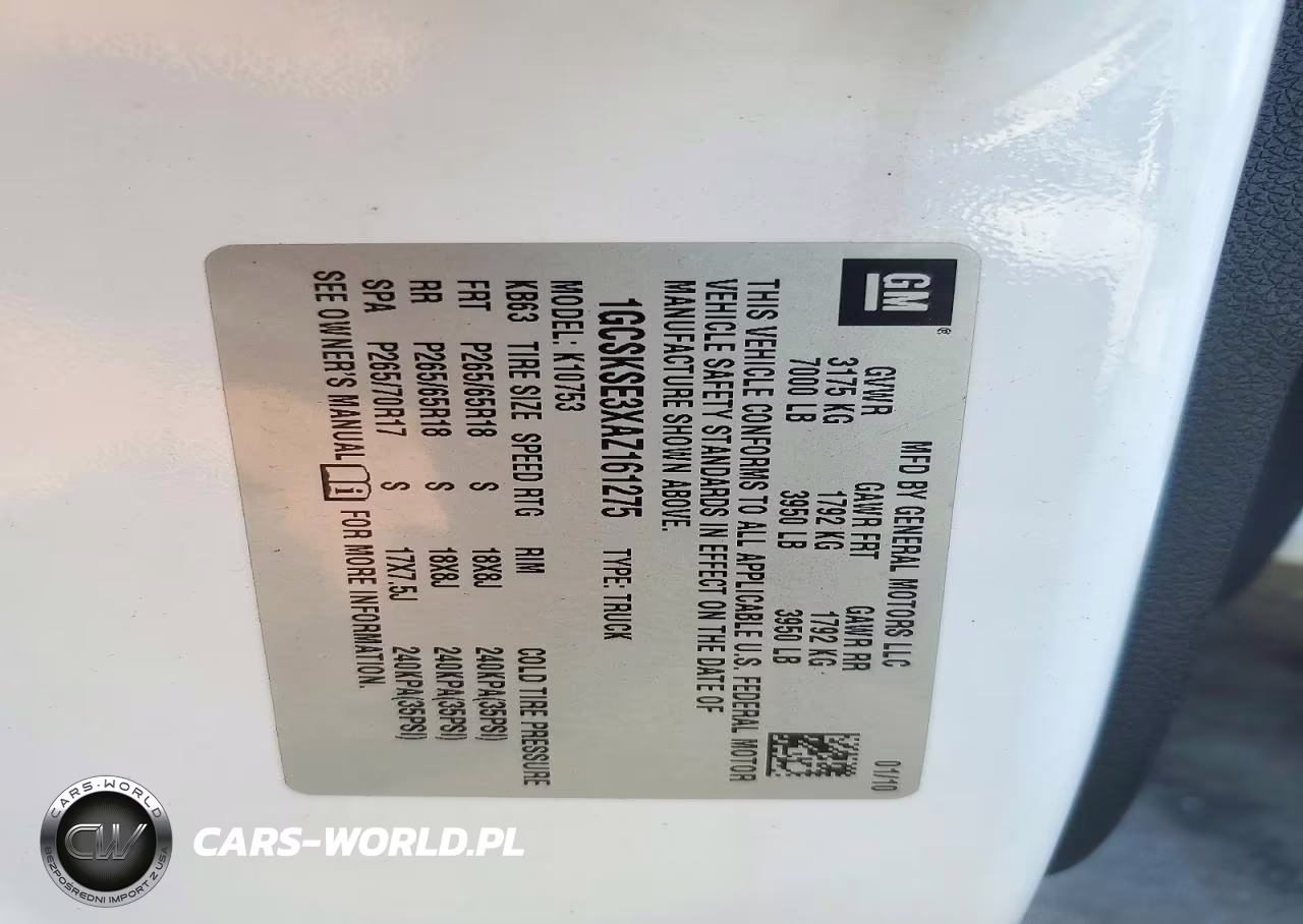 2010 Chevrolet C-K 1500 S VIN:1GCSKSE3XAZ161275 - 12