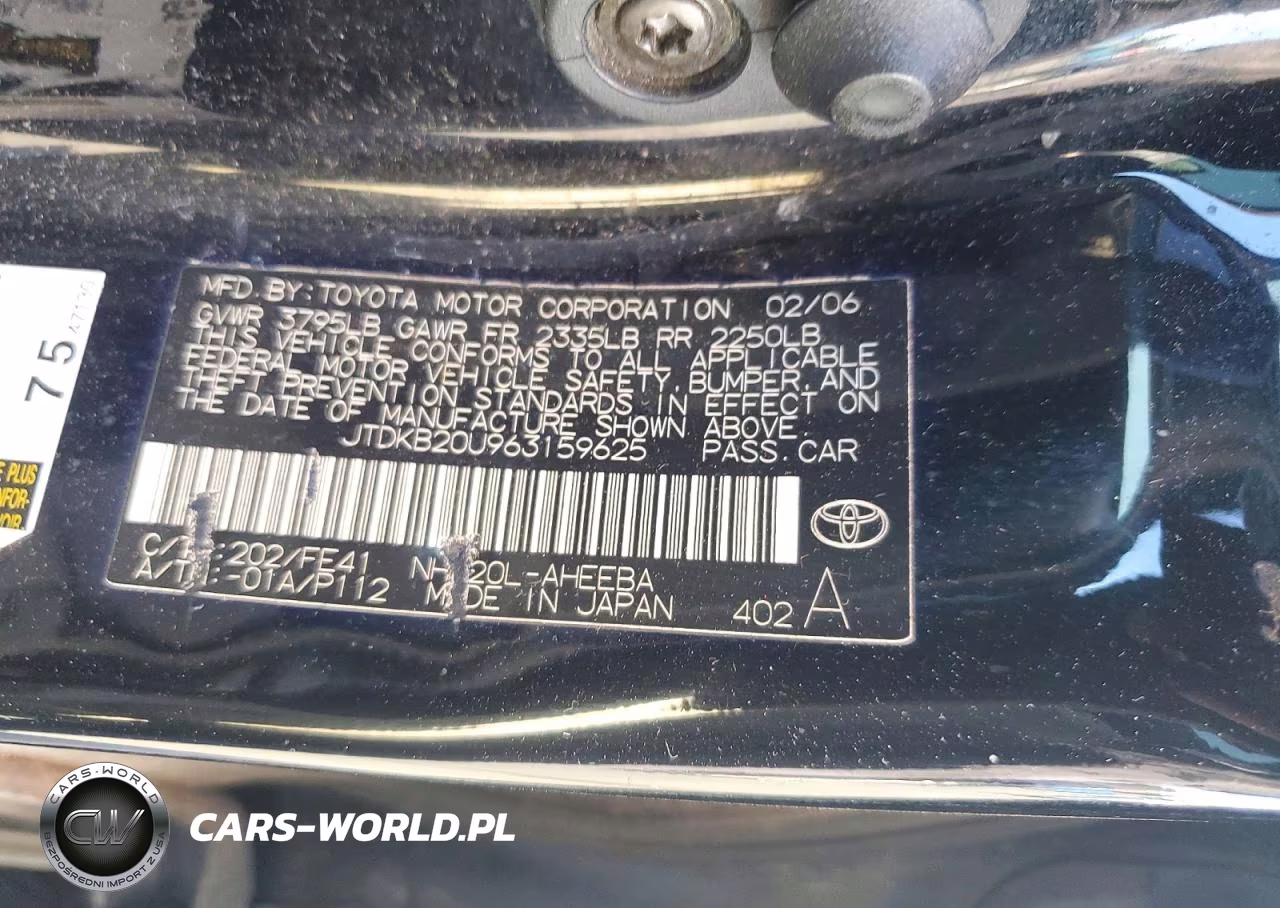 2006 Toyota Prius VIN:JTDKB20U963159625 - 12
