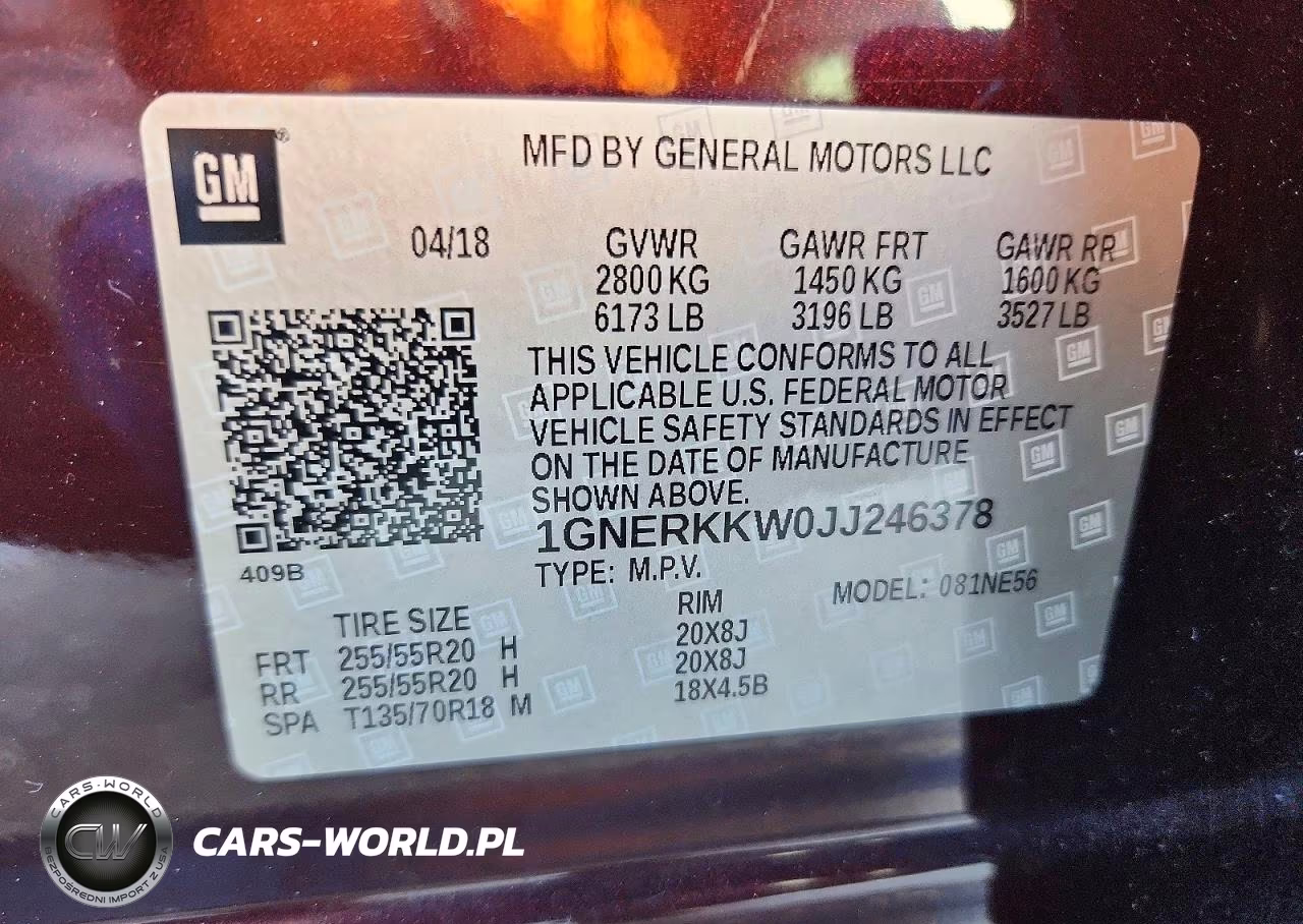 2018 Chevrolet Traverse Premier VIN:1GNERKKW0JJ246378 - 13