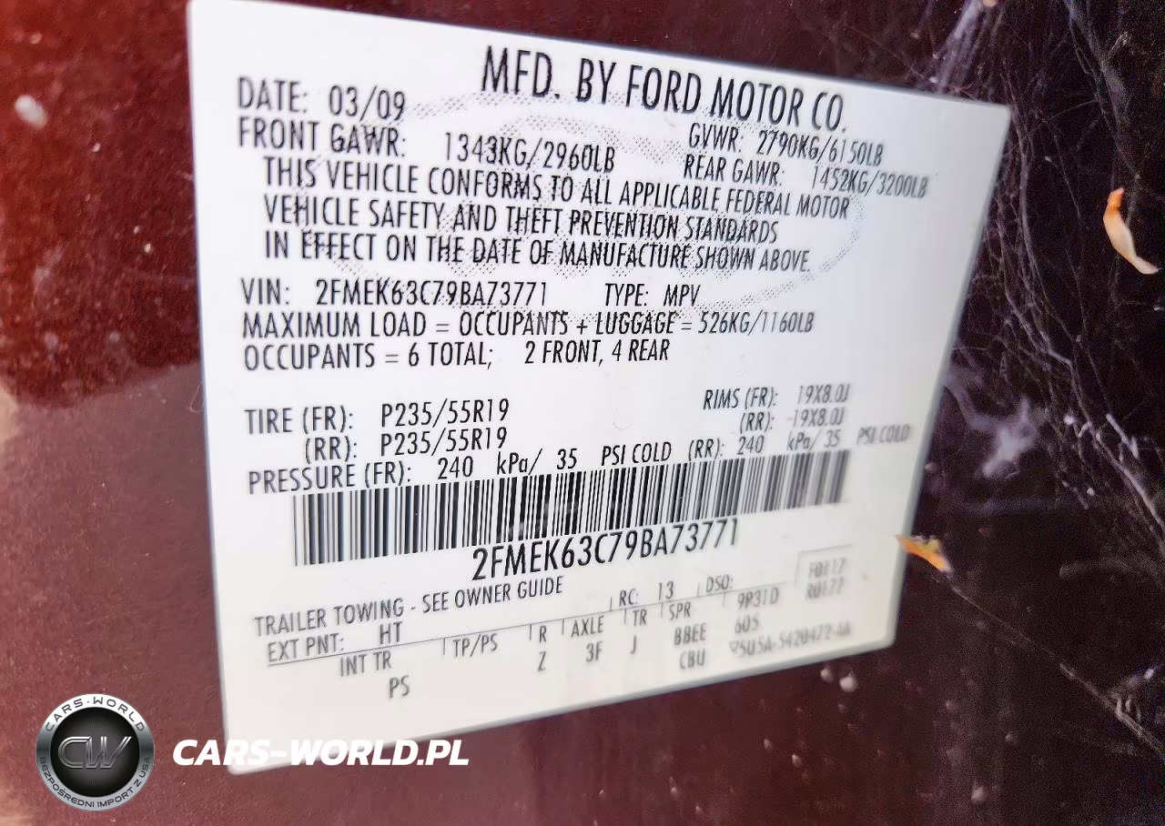 2009 Ford Flex Limited VIN:2FMEK63C79BA73771 - 13