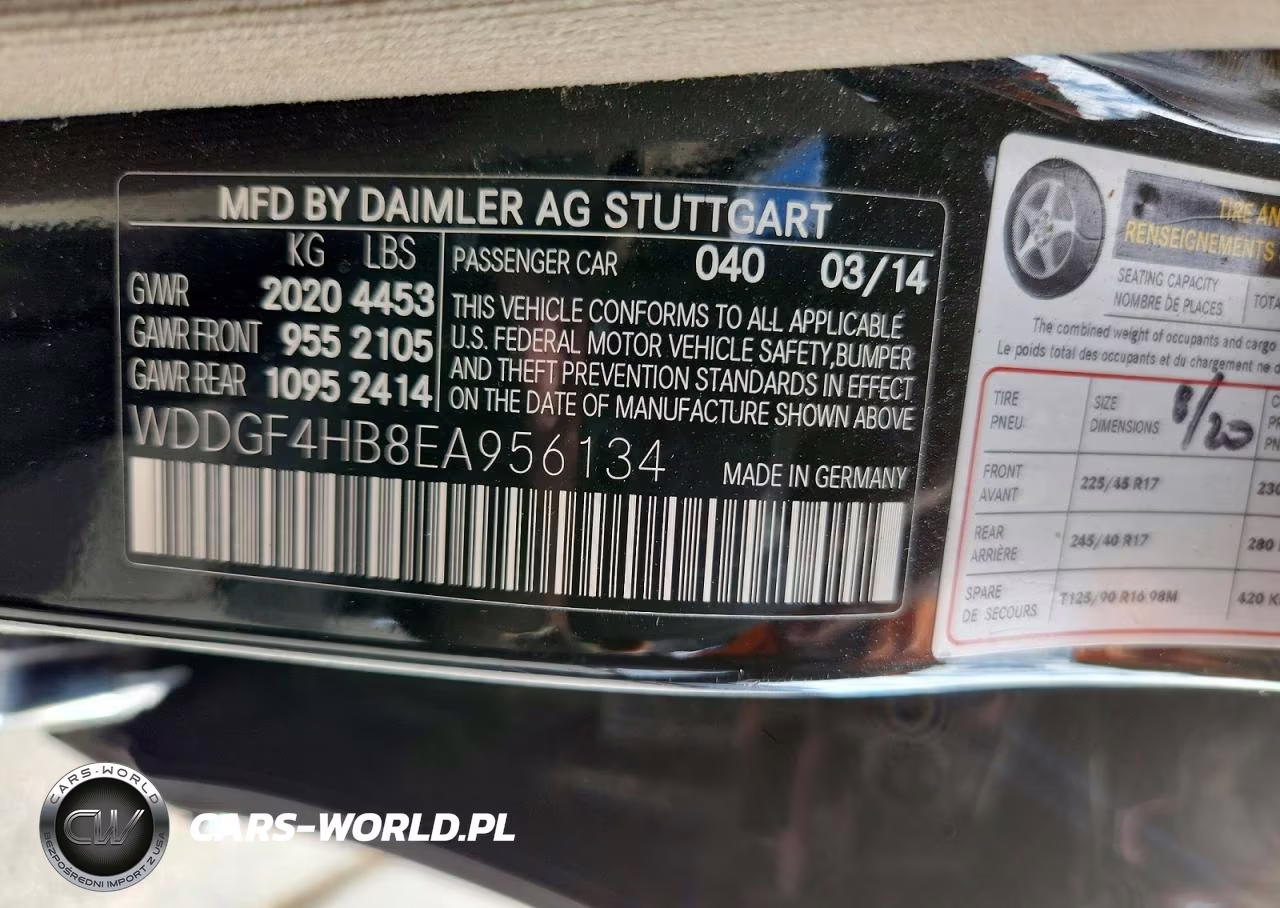 2014 Mercedes-Benz C 250 VIN:WDDGF4HB8EA956134 - 13
