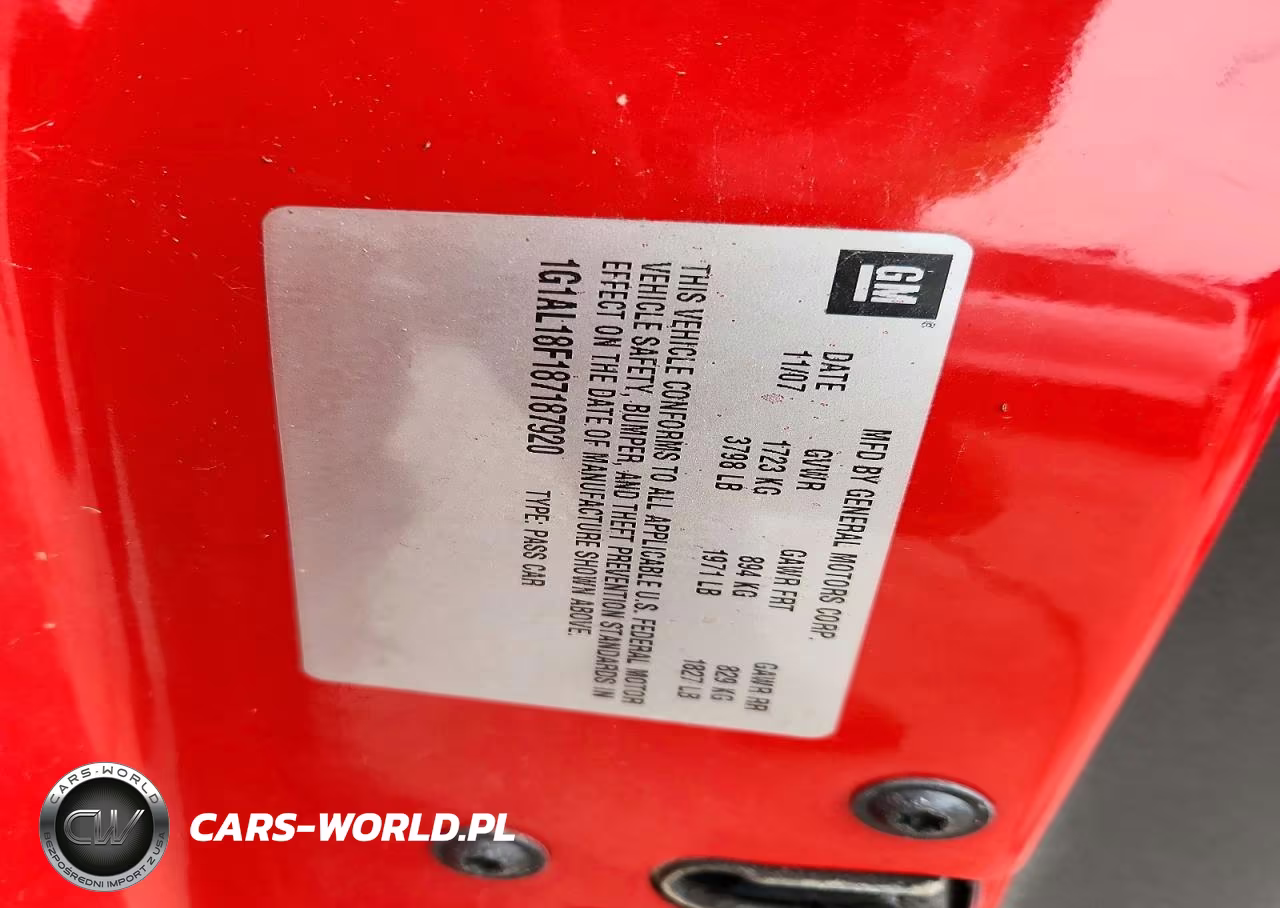 2008 Chevrolet Cobalt Lt VIN:1G1AL18F187187920 - 12