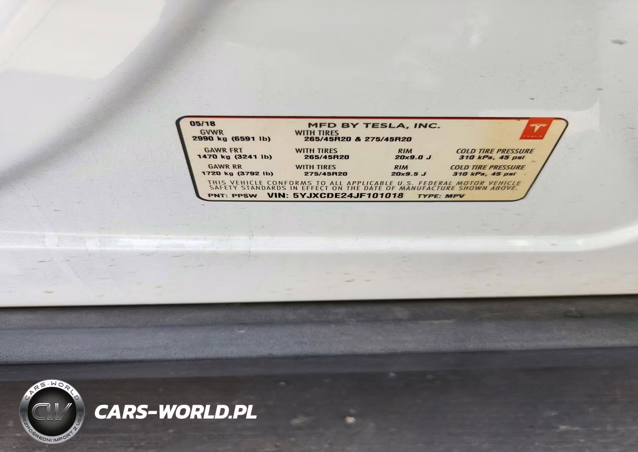 2018 Tesla Model X VIN:5YJXCDE24JF101018 - 13