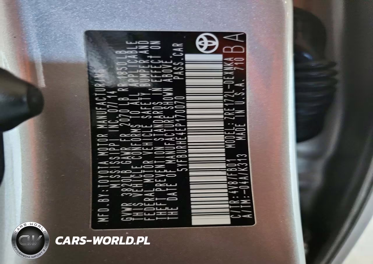 2014 Toyota Corolla Le VIN:5YFBURHE4EP170070 - 12