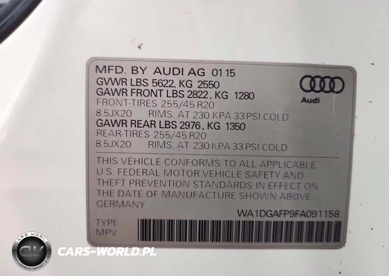 2015 Audi Q5 Premium Plus VIN:WA1DGAFP9FA091158 - 13
