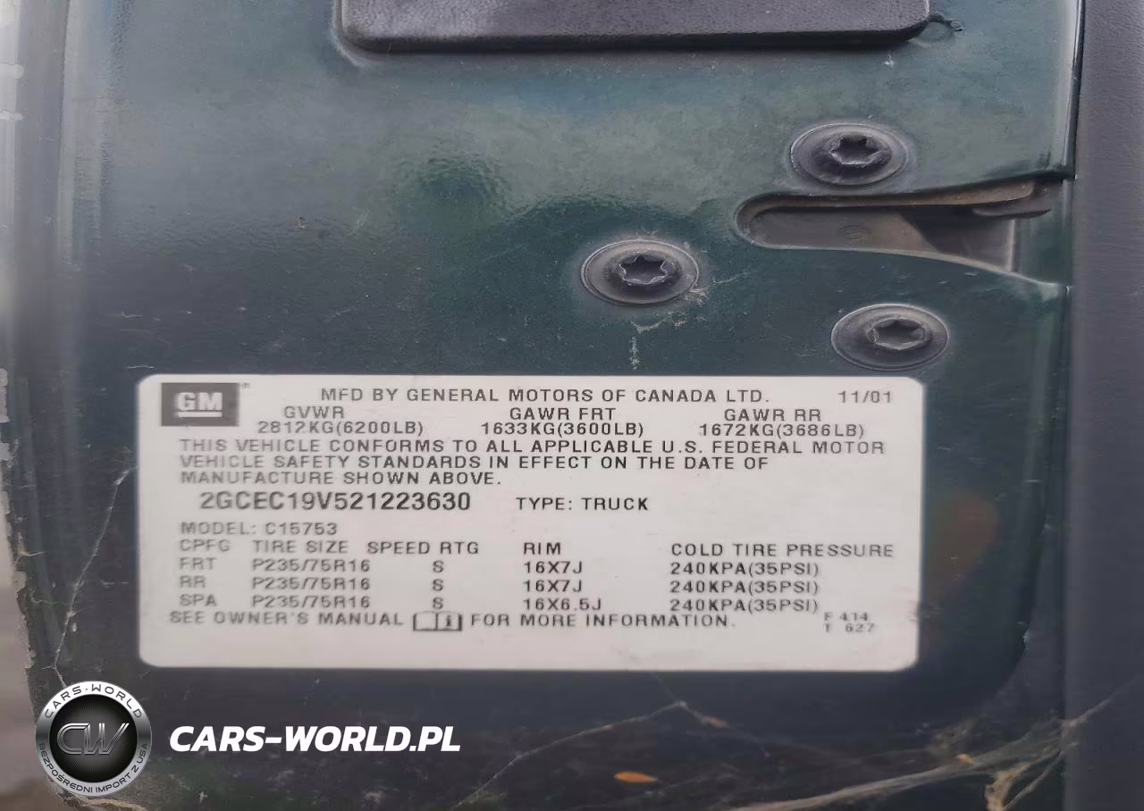 2002 Chevrolet Silverado C1500 VIN:2GCEC19V521223630 - 13