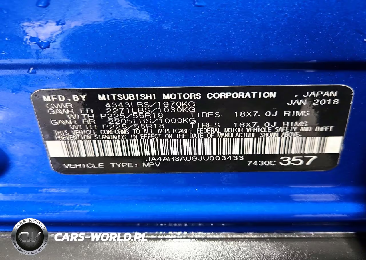 2018 Mitsubishi Outlander Sport Es VIN:JA4AR3AU9JU003433 - 13