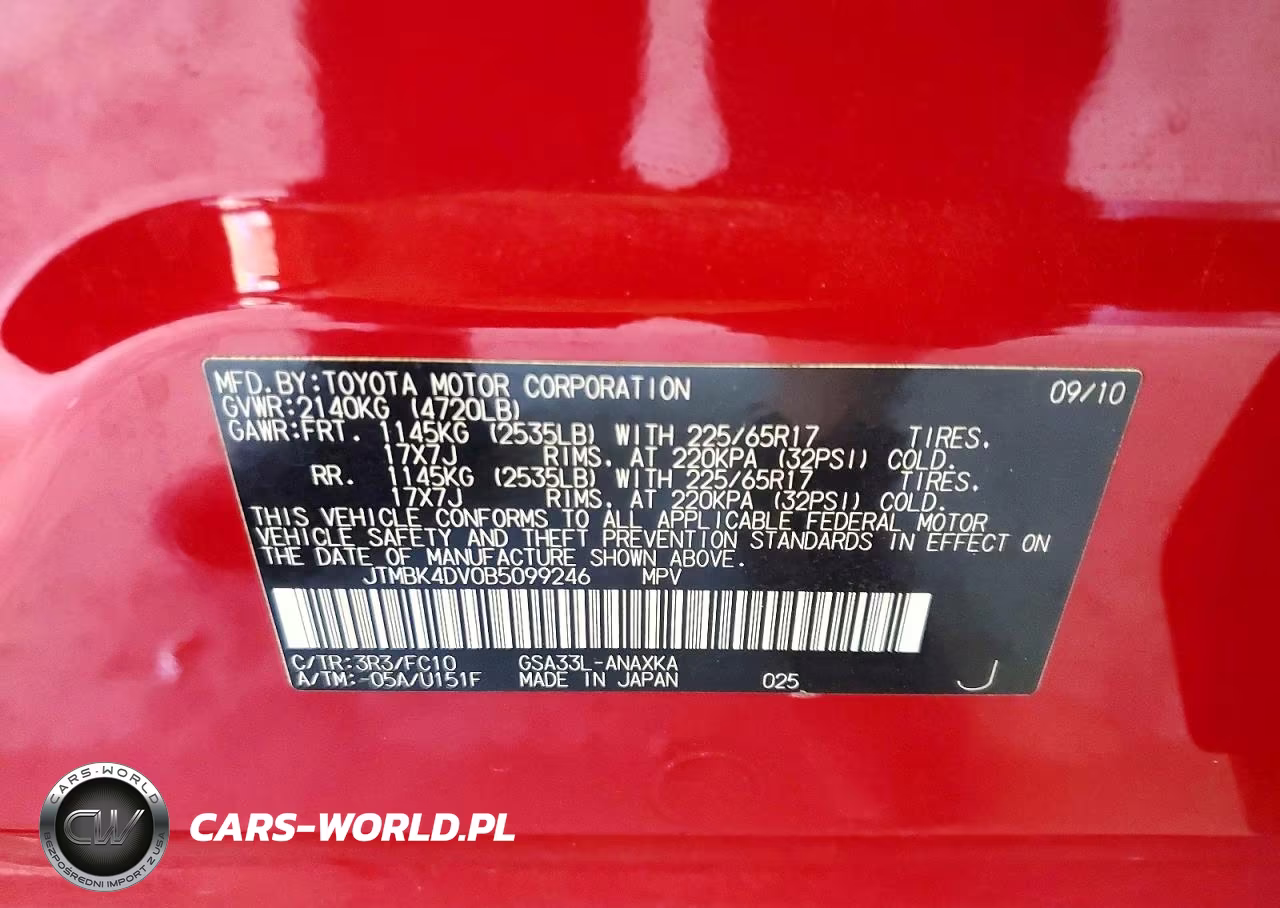 2011 Toyota Rav4 VIN:JTMBK4DV0B5099246 - 13
