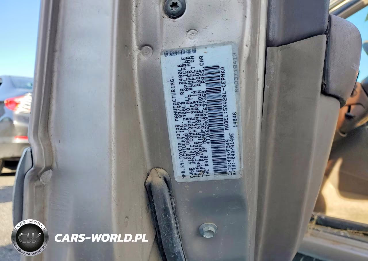 2000 Toyota Camry VIN:4T1BG22K9YU637368 - 12