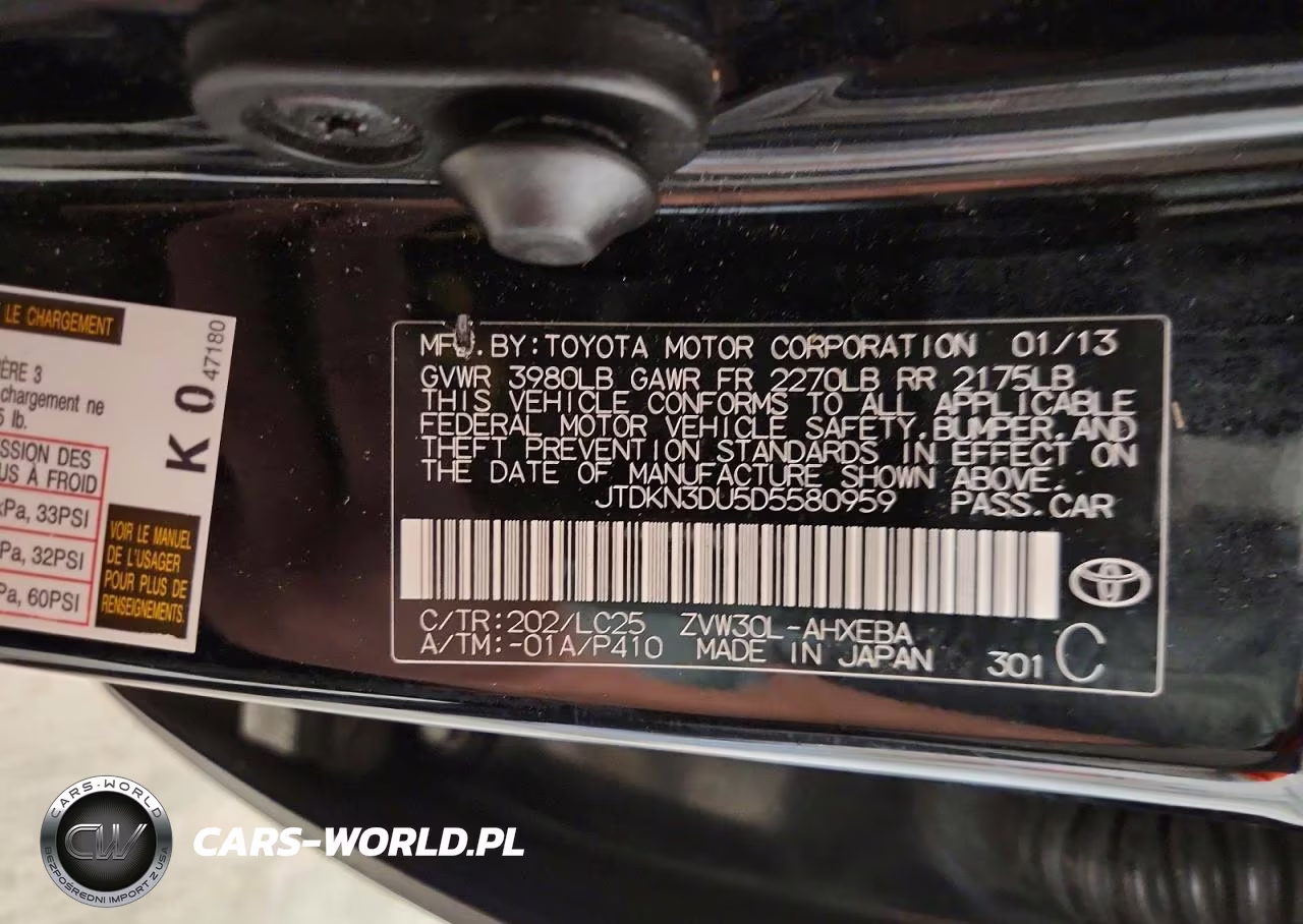2013 Toyota Prius Persona Series Se VIN:JTDKN3DU5D5580959 - 12