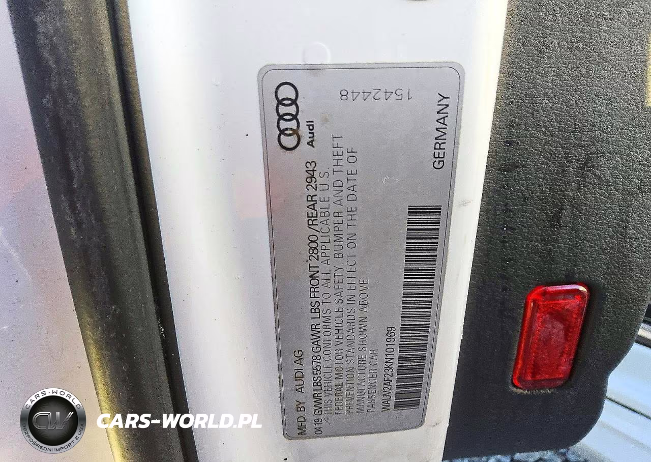 2019 Audi A7 Prestige S-Line VIN:WAUV2AF23KN101969 - 12
