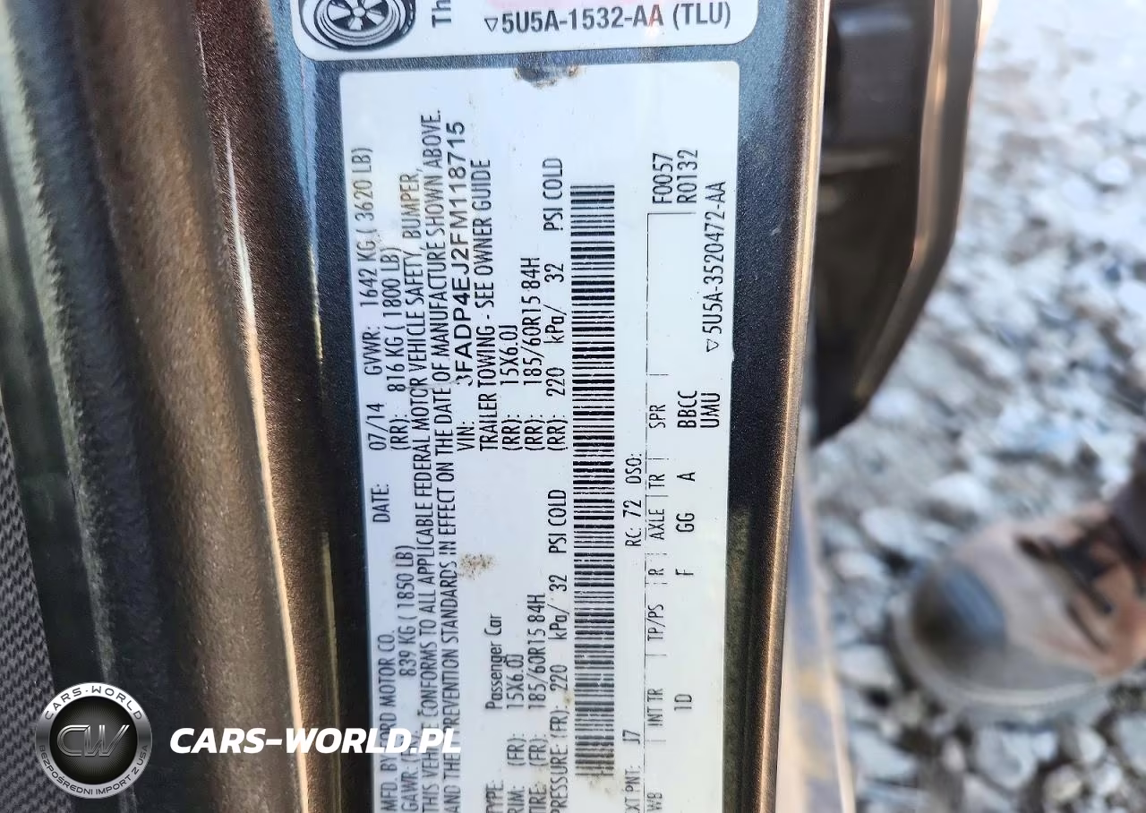 2015 Ford Fiesta Se VIN:3FADP4EJ2FM118715 - 12