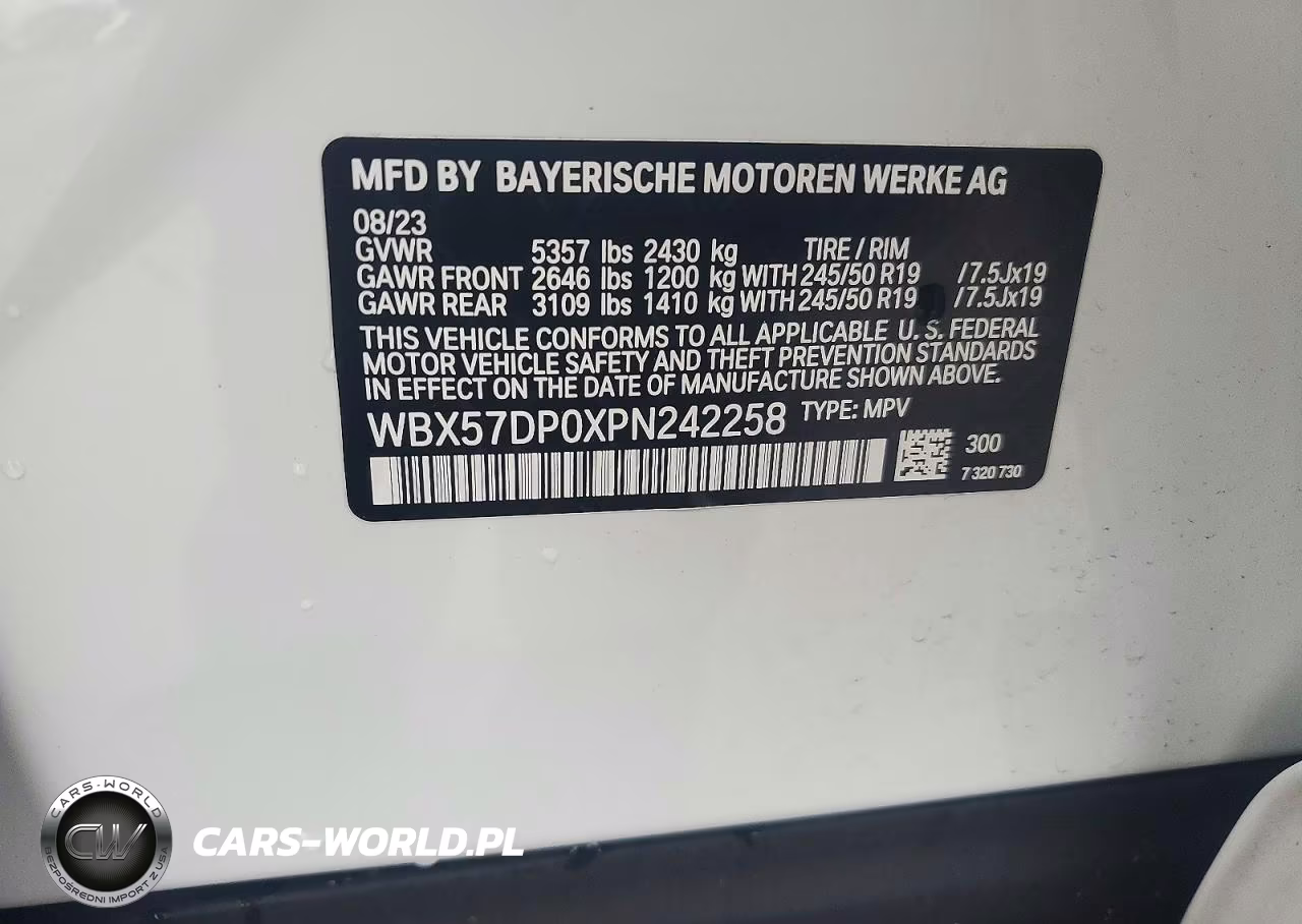 2023 BMW X3 xDrive30I VIN:WBX57DP0XPN242258 - 13