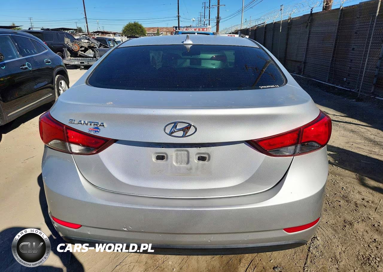 2015 Hyundai Elantra Se VIN:5NPDH4AEXFH566495 - 6