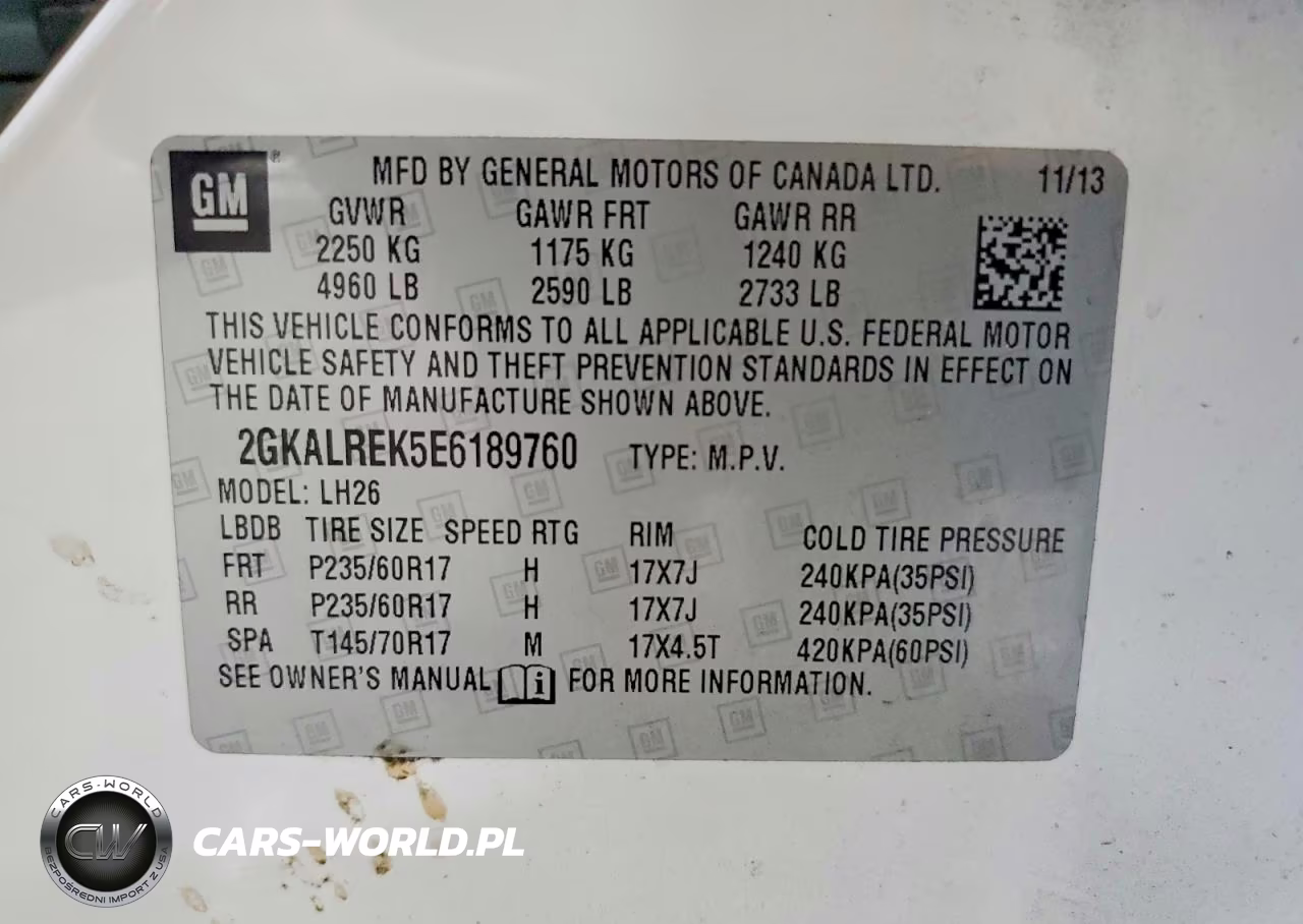 2014 GMC Terrain Sle VIN:2GKALREK5E6189760 - 13
