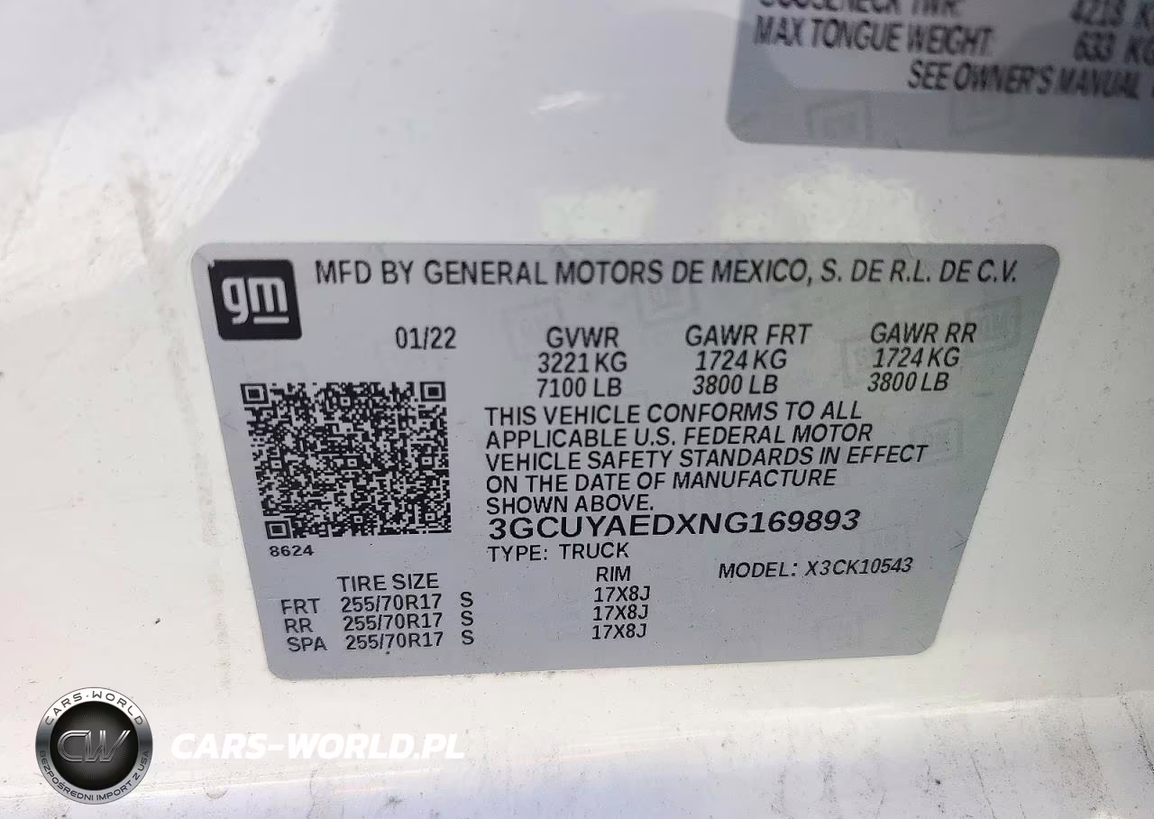 2022 Chevrolet Silverado Ltd K1500 VIN:3GCUYAEDXNG169893 - 12