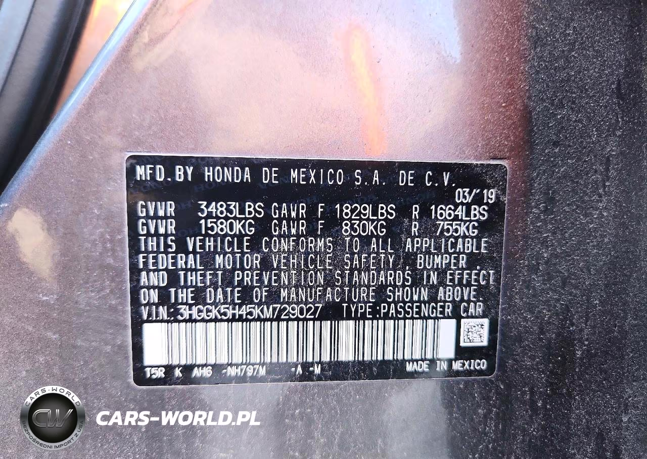 2019 Honda Fit Lx VIN:3HGGK5H45KM729027 - 12