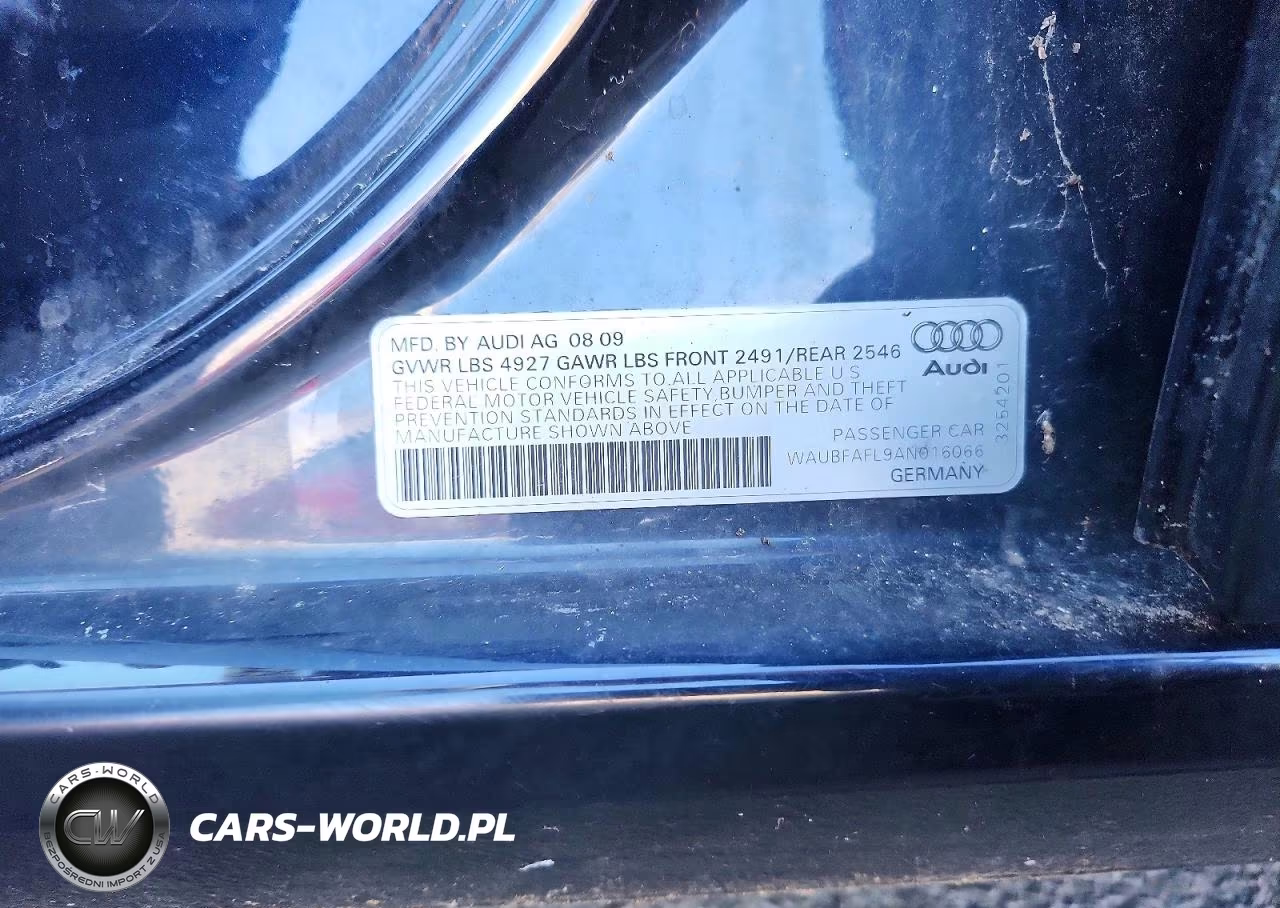 2010 Audi A4 Premium VIN:WAUBFAFL9AN016066 - 12