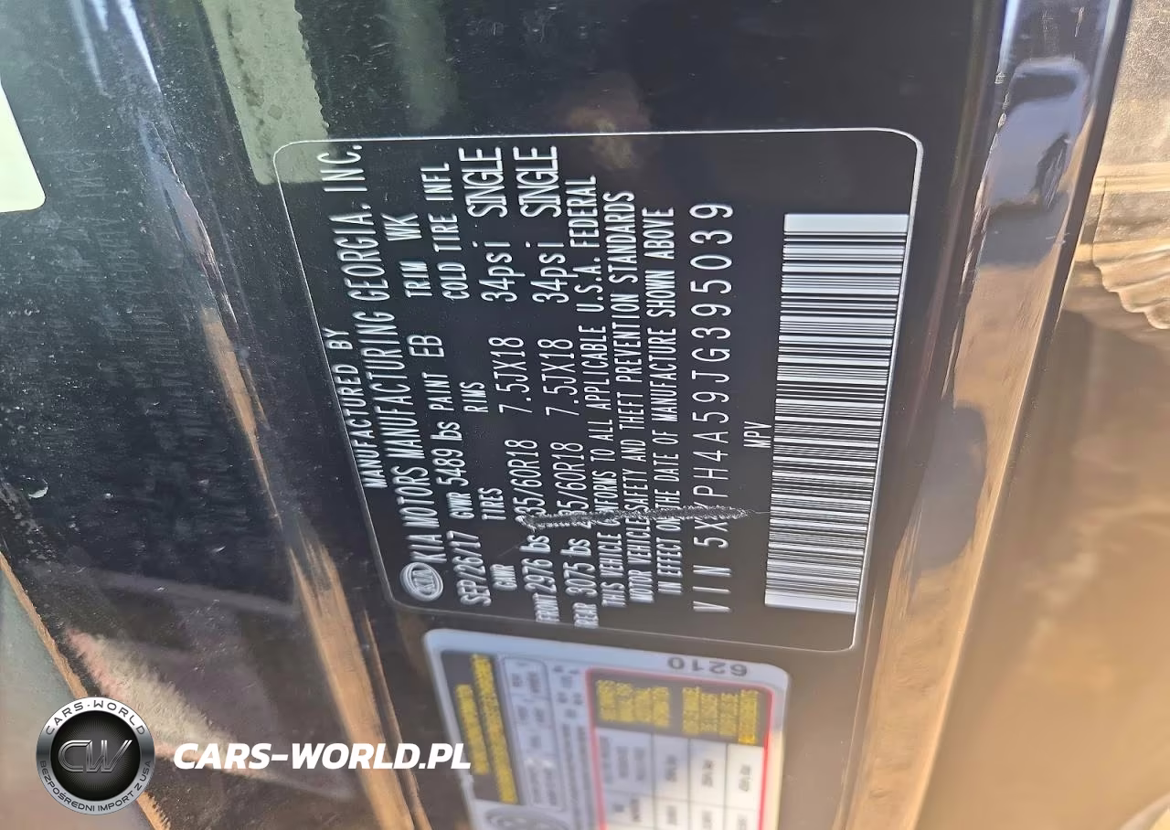 2018 Kia Sorento Ex VIN:5XYPH4A59JG395039 - 13